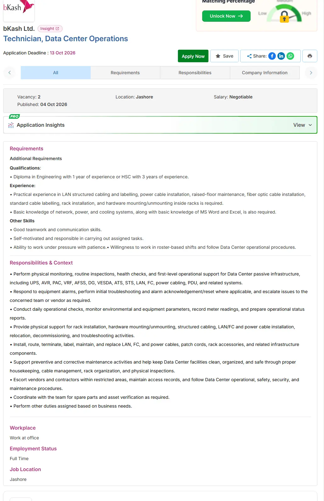 bKash Ltd Job Opportunities 2026