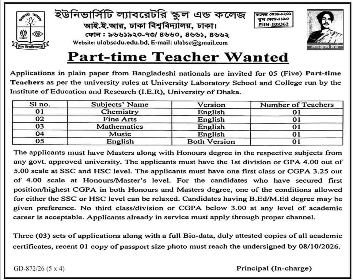 All School and College Job Opportunities 2026